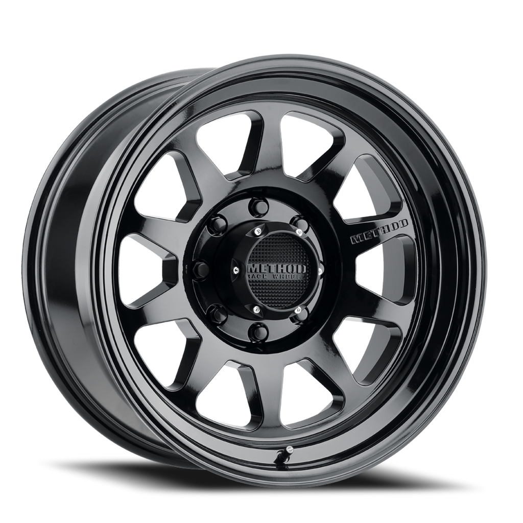 Aluminum Wheels 20x10 MR316 Bolt Pattern 8 On 180 Offset -18 Lip Size 3.03 Gloss Black GB Method