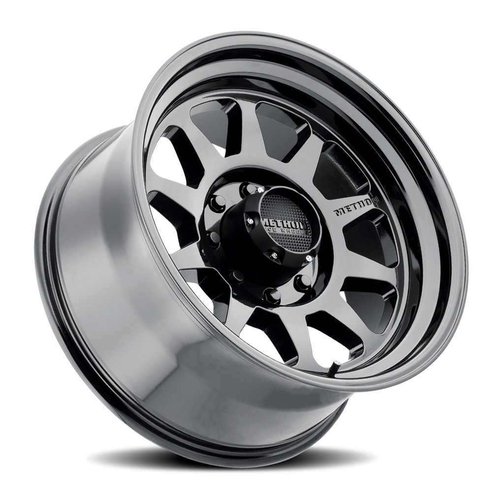 Aluminum Wheels 20x9 MR316 Bolt Pattern 8 On 180 Offset 18 Lip Size 1.77 Gloss Black GB Method