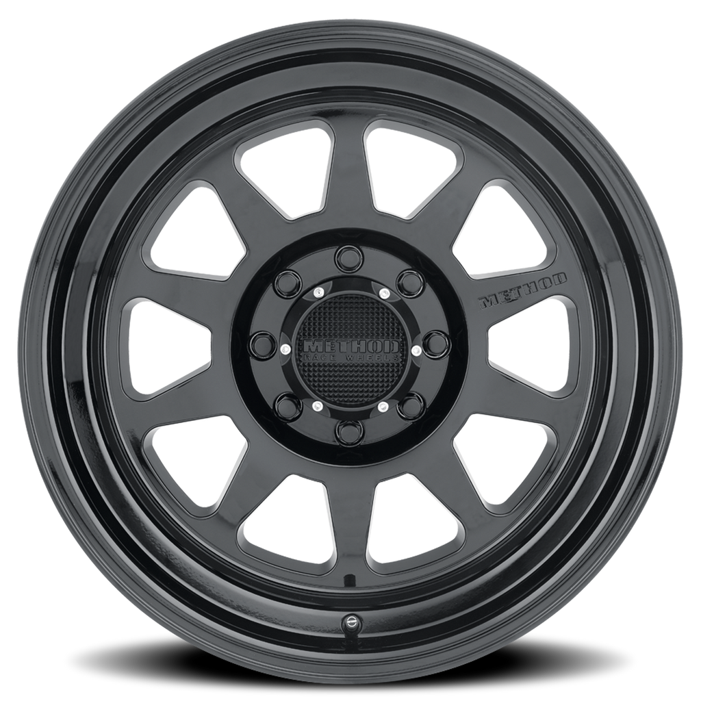 Aluminum Wheels 20x9 MR316 Bolt Pattern 8 On 180 Offset 18 Lip Size 1.77 Gloss Black GB Method