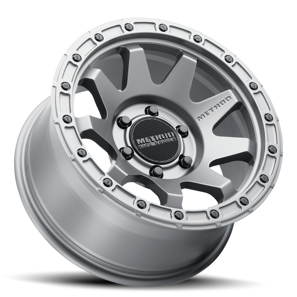 Aluminum Wheels 20x9 MR317 Bolt Pattern 6 On 139.7 Offset 18 Lip Size 0.83 Matte Titanium GY Method
