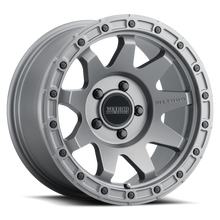 Load image into Gallery viewer, Aluminum Wheels 17x8.5 MR317 Bolt Pattern 5 On 127 Offset 0 Lip Size 0.83 Matte Titanium GY Method