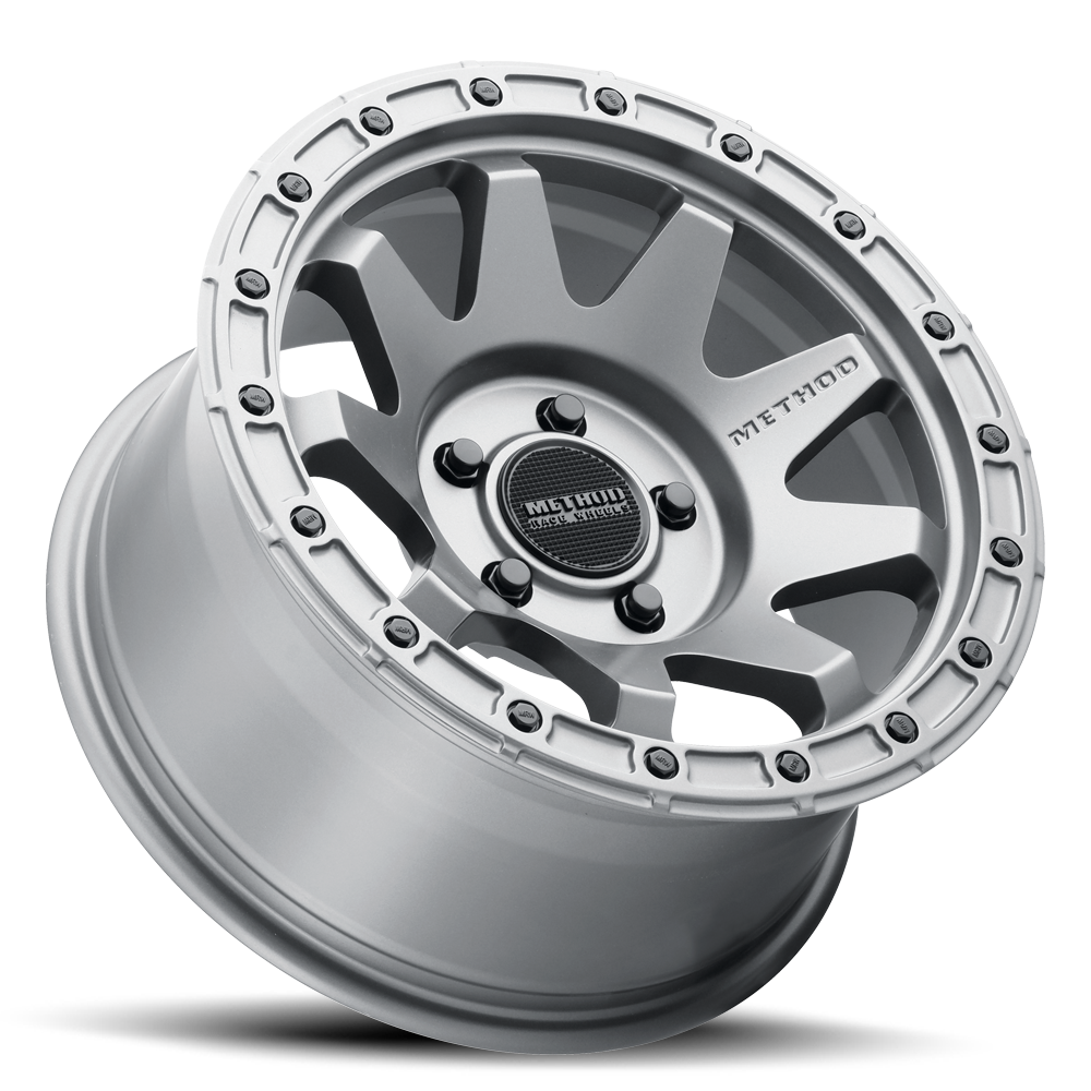 Aluminum Wheels 17x9 MR317 Bolt Pattern 5 On 127 Offset -12 Lip Size 1.57 Matte Titanium GY Method