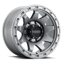Load image into Gallery viewer, Aluminum Wheels 18x9 MR317 Bolt Pattern 8 On 165.1 Offset 18 Lip Size 0.83 Matte Titanium GY Method