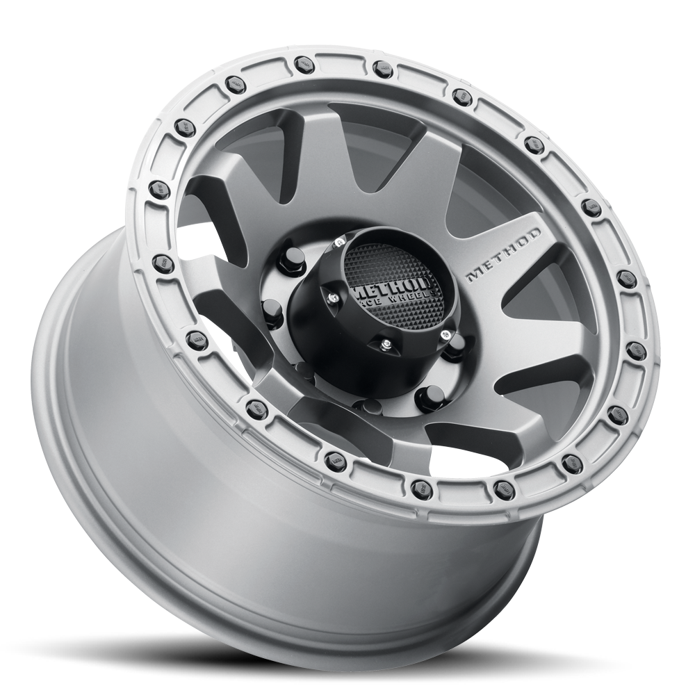 Aluminum Wheels 18x9 MR317 Bolt Pattern 8 On 165.1 Offset 18 Lip Size 0.83 Matte Titanium GY Method
