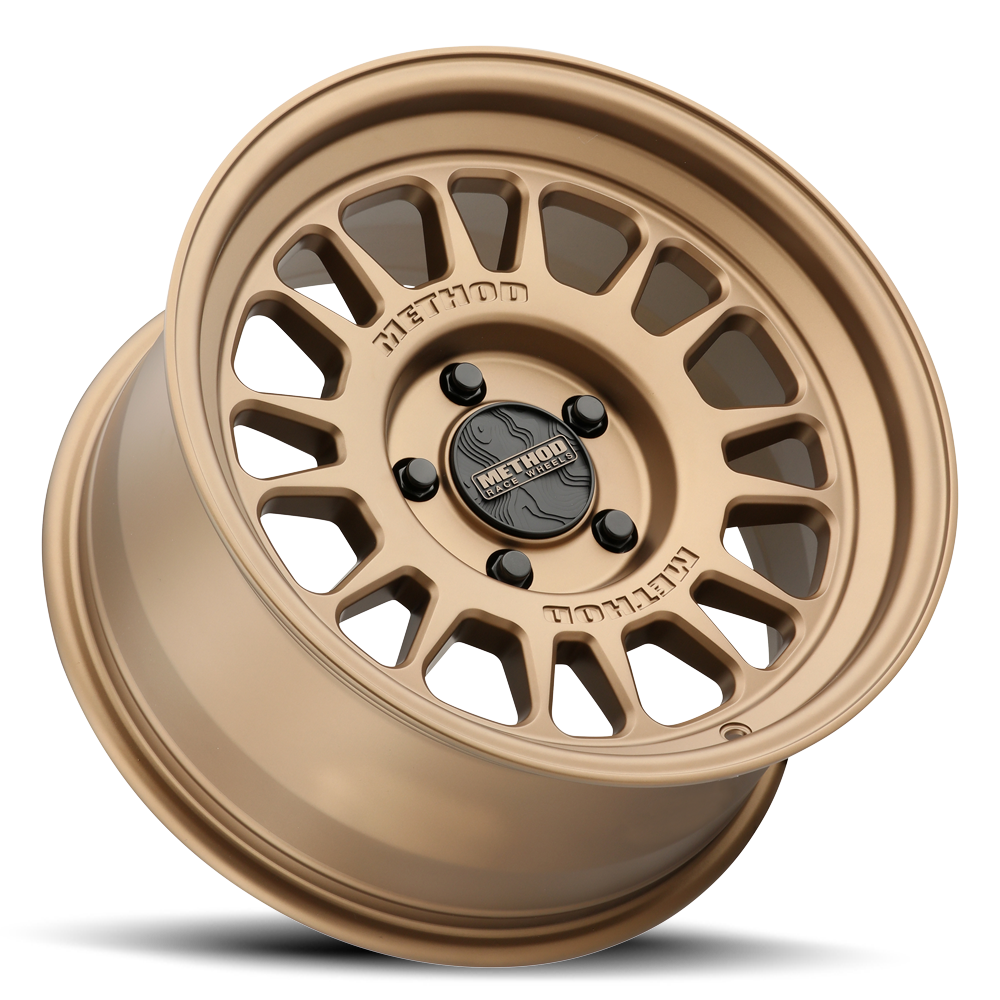 Aluminum Wheels 18x8.5 MR318 Bolt Pattern 5 On 150 Offset 40 Lip Size 1.22 Method Bronze BZ Method