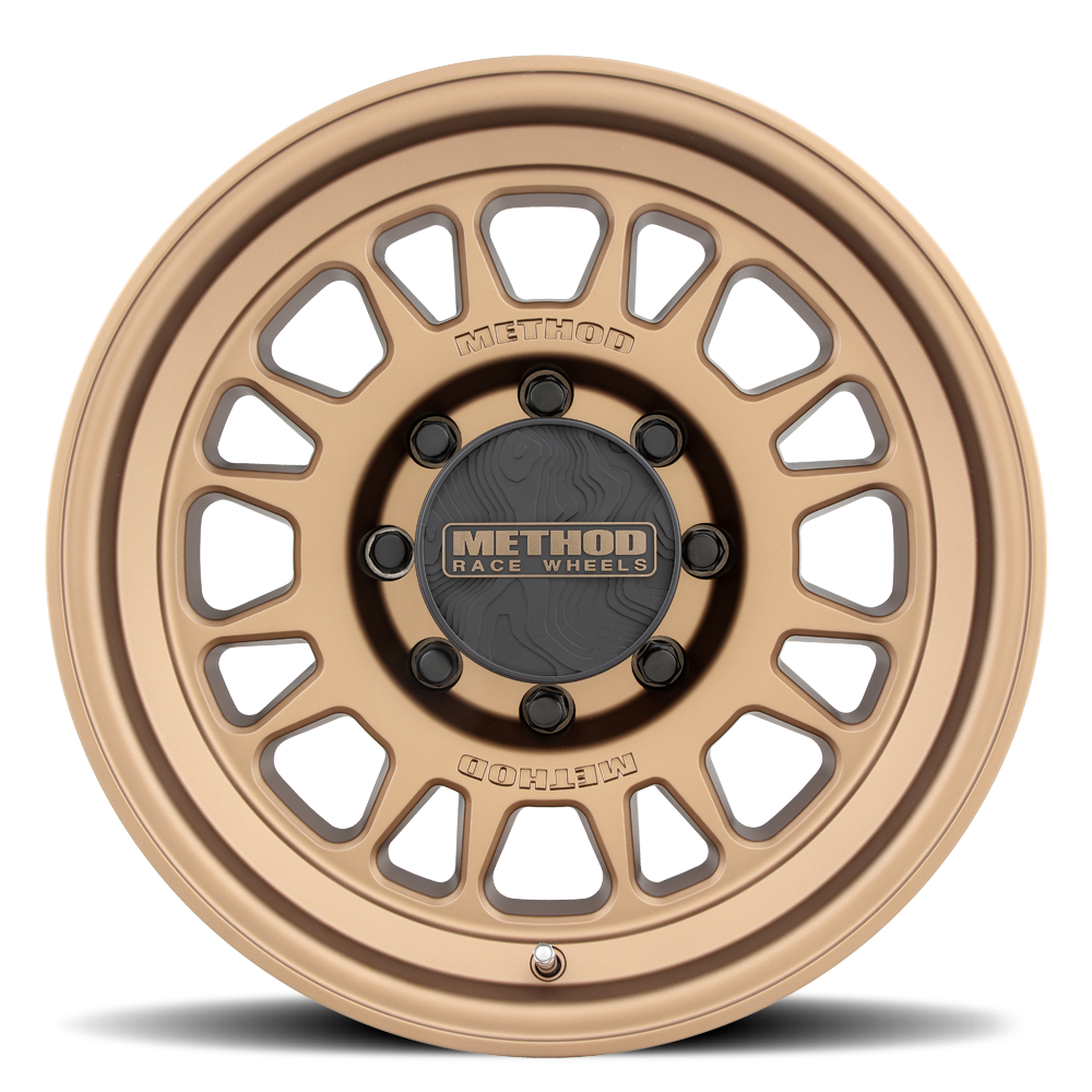 Aluminum Wheels 18x9 MR318 Bolt Pattern 8 On 180 Offset 18 Lip Size 1.89 Method Bronze BZ Method
