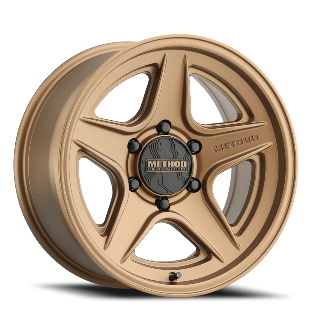 Aluminum Wheels 17x8.5 MR319 Bolt Pattern 6 On 120 Offset 0 Lip Size 1.3 Method Bronze BZ Method