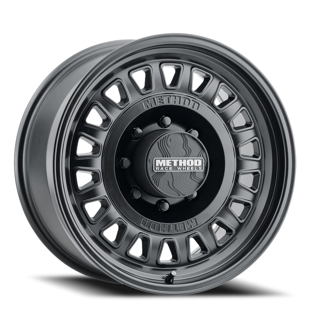 Aluminum Wheels 18x9 MR320 Bolt Pattern 8 On 165.1 Offset 18 Lip Size 1.89 Matte Black MB Method