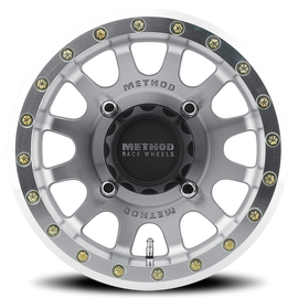Aluminum Wheels 14x7 MR401 Beadlock UTV Bolt Pattern 4 On 156 Offset 38 Lip Size 0.94 Machined Raw Machined SL Method