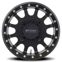 Load image into Gallery viewer, Aluminum Wheels 14x7 MR401 Beadlock UTV Bolt Pattern 4 On 156 Offset 38 Lip Size 0.94 Matte Black MB Method