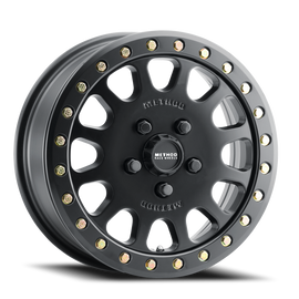 Aluminum Wheels 15x6 MR401 Beadlock UTV Bolt Pattern 5 On 114.3 Offset 49 Lip Size 0 Matte Black MB Method