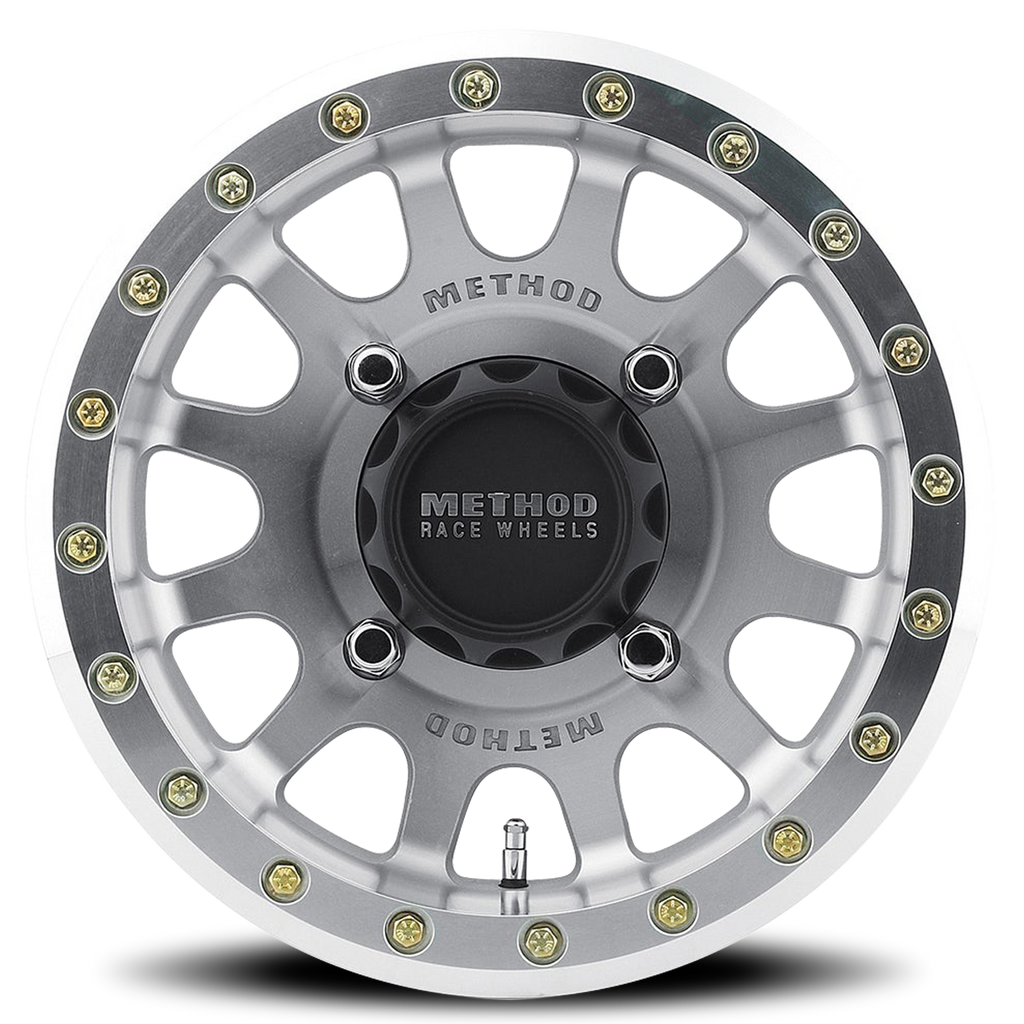 Aluminum Wheels 15x7 MR401 Beadlock UTV Bolt Pattern 4 On 156 Offset 13 Lip Size 1.77 Machined Raw Machined SL Method