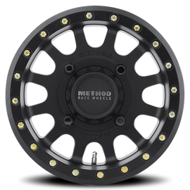 Aluminum Wheels 15x7 MR401 Beadlock UTV Bolt Pattern 4 On 156 Offset 13 Lip Size 1.77 Matte Black MB Method