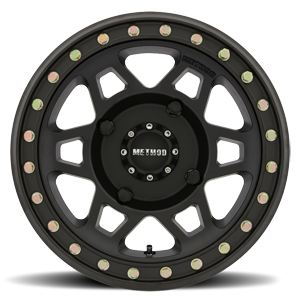 Aluminum Wheels 15x7 MR405 Beadlock UTV Bolt Pattern 4 On 156 Offset 38 Matte Black MB Method