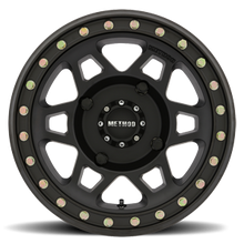 Load image into Gallery viewer, Aluminum Wheels 15x7 MR405 Beadlock UTV Bolt Pattern 4 On 156 Offset 38 Matte Black MB Method
