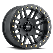Load image into Gallery viewer, Aluminum Wheels 15x8 MR406 Beadlock UTV Bolt Pattern 4 On 156 Offset -2 Lip Size 2.17 Matte Black MB Method