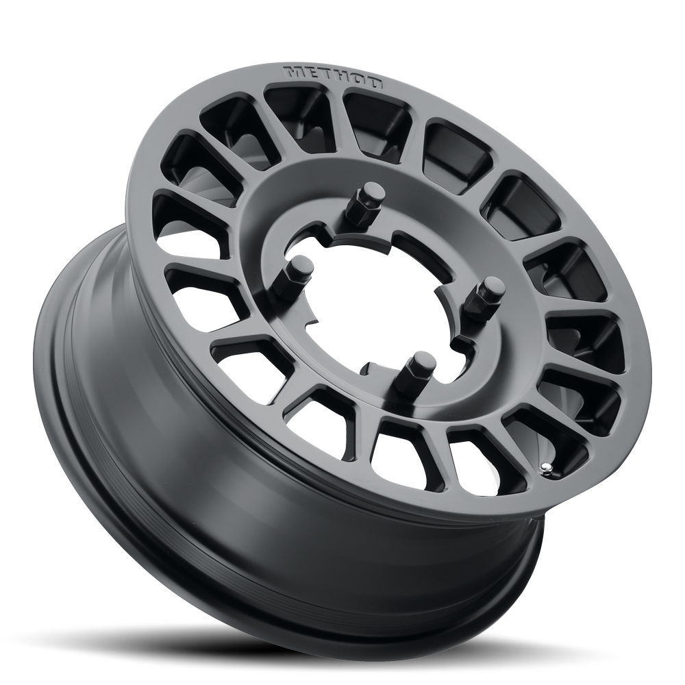Aluminum Wheels 15x6 MR407 Bead Grip UTV Bolt Pattern 5 On 114.3 Offset 51 Lip Size 0 Matte Black MB Method