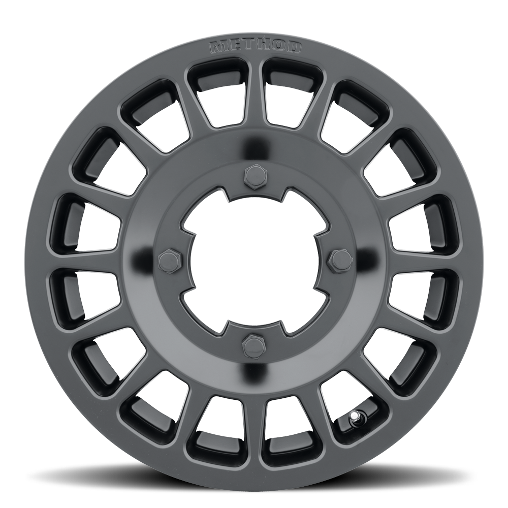 Aluminum Wheels 15x6 MR407 Bead Grip UTV Bolt Pattern 4 On 156 Offset 51 Lip Size 0 Matte Black MB Method