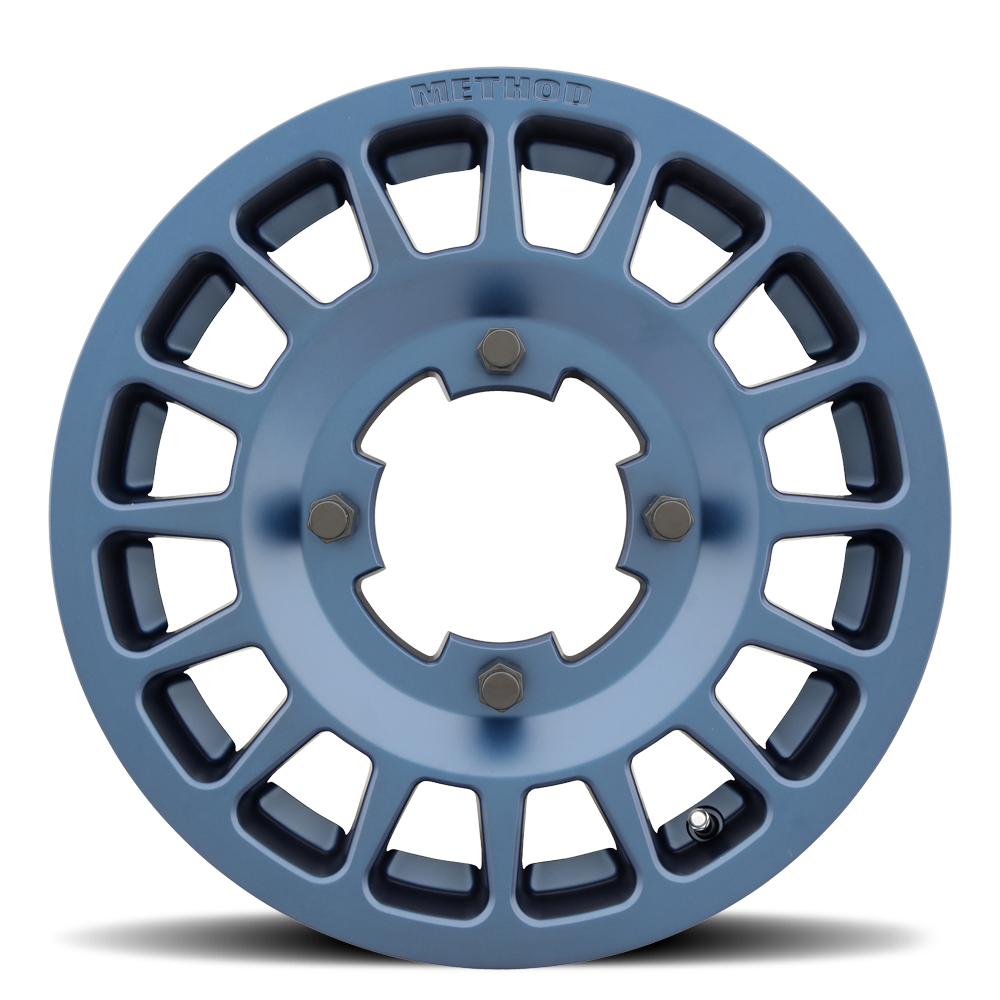 Aluminum Wheels 15x6 MR407 Bead Grip UTV Bolt Pattern 4 On 156 Offset 51 Lip Size 0 Bahia Blue BL Method