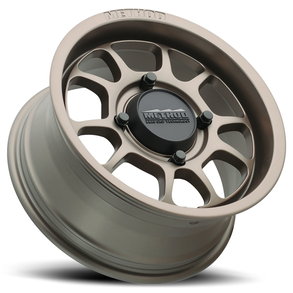 Aluminum Wheels 15x8 MR409 Bead Grip UTV Bolt Pattern 4 On 156 Offset 0 Lip Size 3.15 Steel Grey GY Method