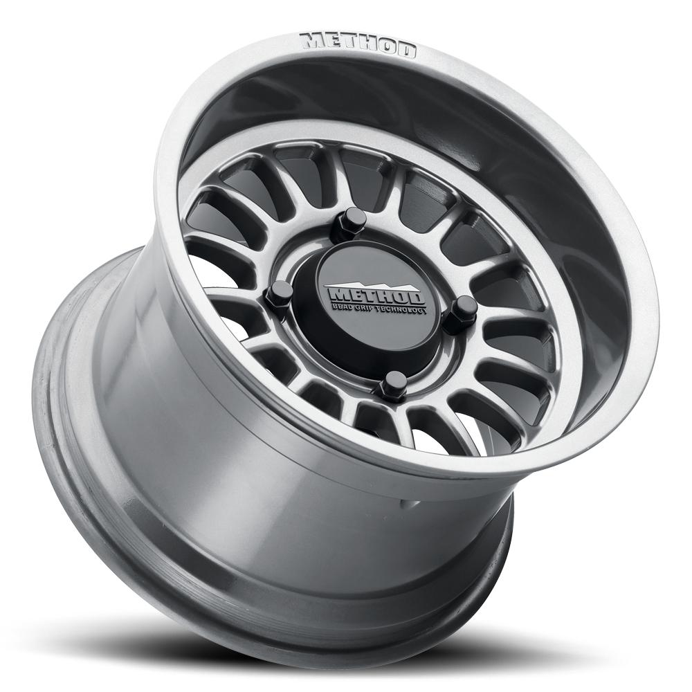 Aluminum Wheels 14x7 MR411 Bead Grip UTV Bolt Pattern 4 On 156 Offset 13 Lip Size 1.73 Gloss Titanium SL Method