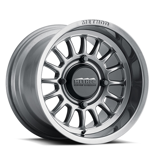 Aluminum Wheels 15x7 MR411 Bead Grip UTV Bolt Pattern 4 On 136 Offset 13 Lip Size 1.85 Gloss Titanium SL Method