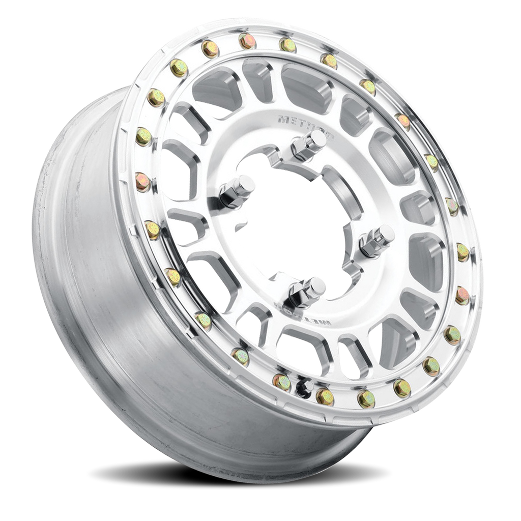 Aluminum Wheels 15x5 MR412 Beadlock UTV Bolt Pattern 4 On 156 Offset 43 Lip Size 0 Machined Raw Machined Method