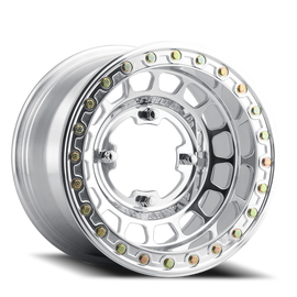 Aluminum Wheels 15x10 MR413 Beadlock UTV Bolt Pattern 5 On 114.3 Offset 0 Lip Size 3.31 Polished Method