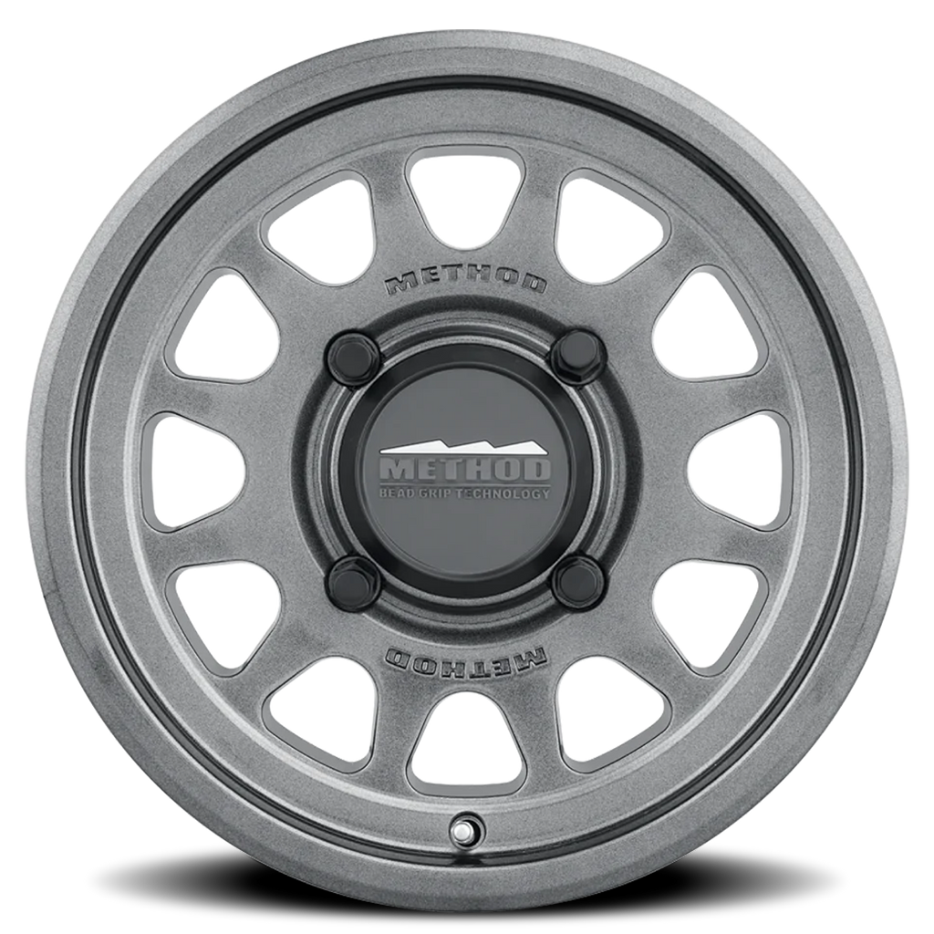 Aluminum Wheels 14x7 MR414 Bead Grip UTV Bolt Pattern 4 On 156 Offset 38 Lip Size 0.79 Graphite GY Method