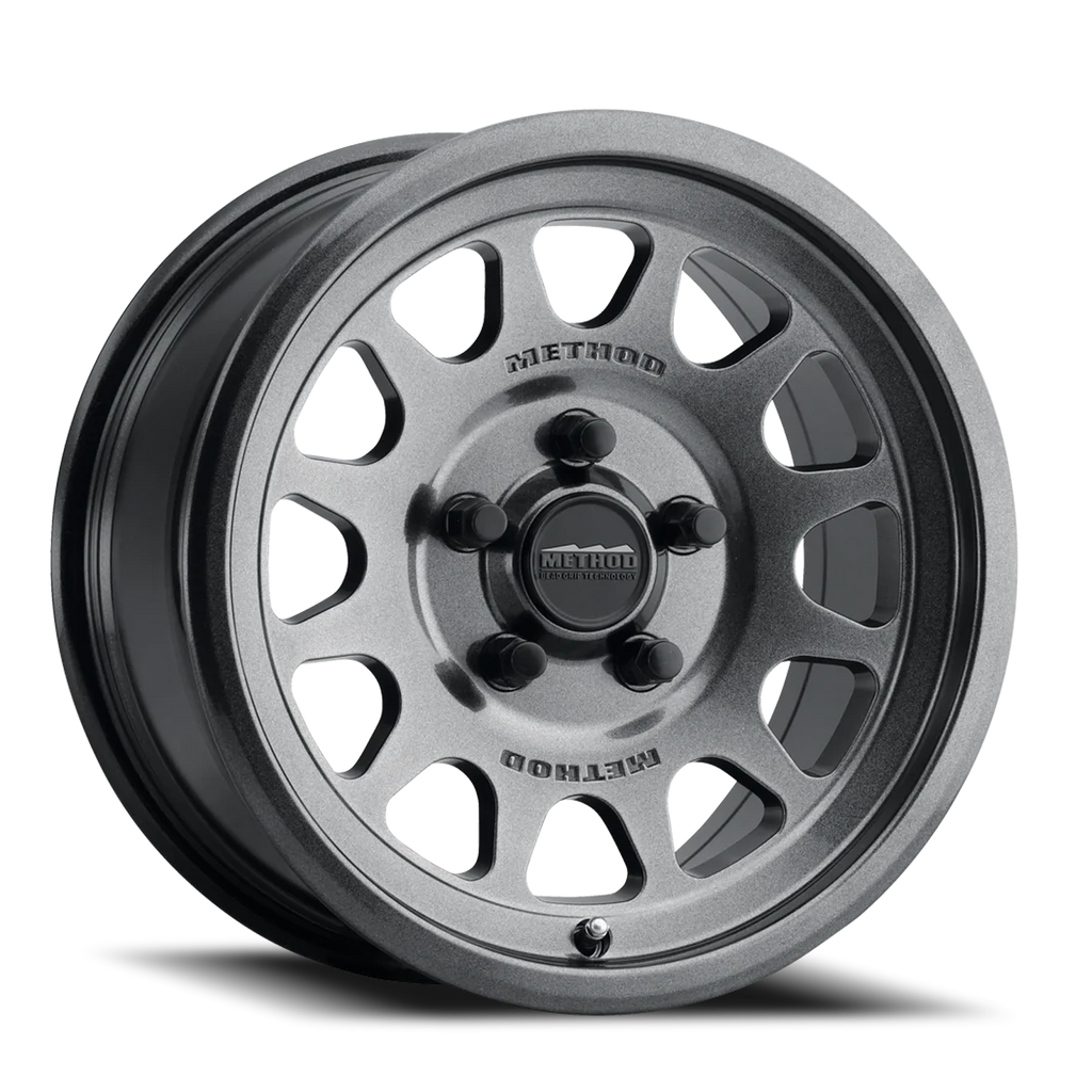 Aluminum Wheels 15x10 MR414 Bead Grip UTV Bolt Pattern 5 On 114.3 Offset 25 Lip Size 2.72 Graphite GY Method