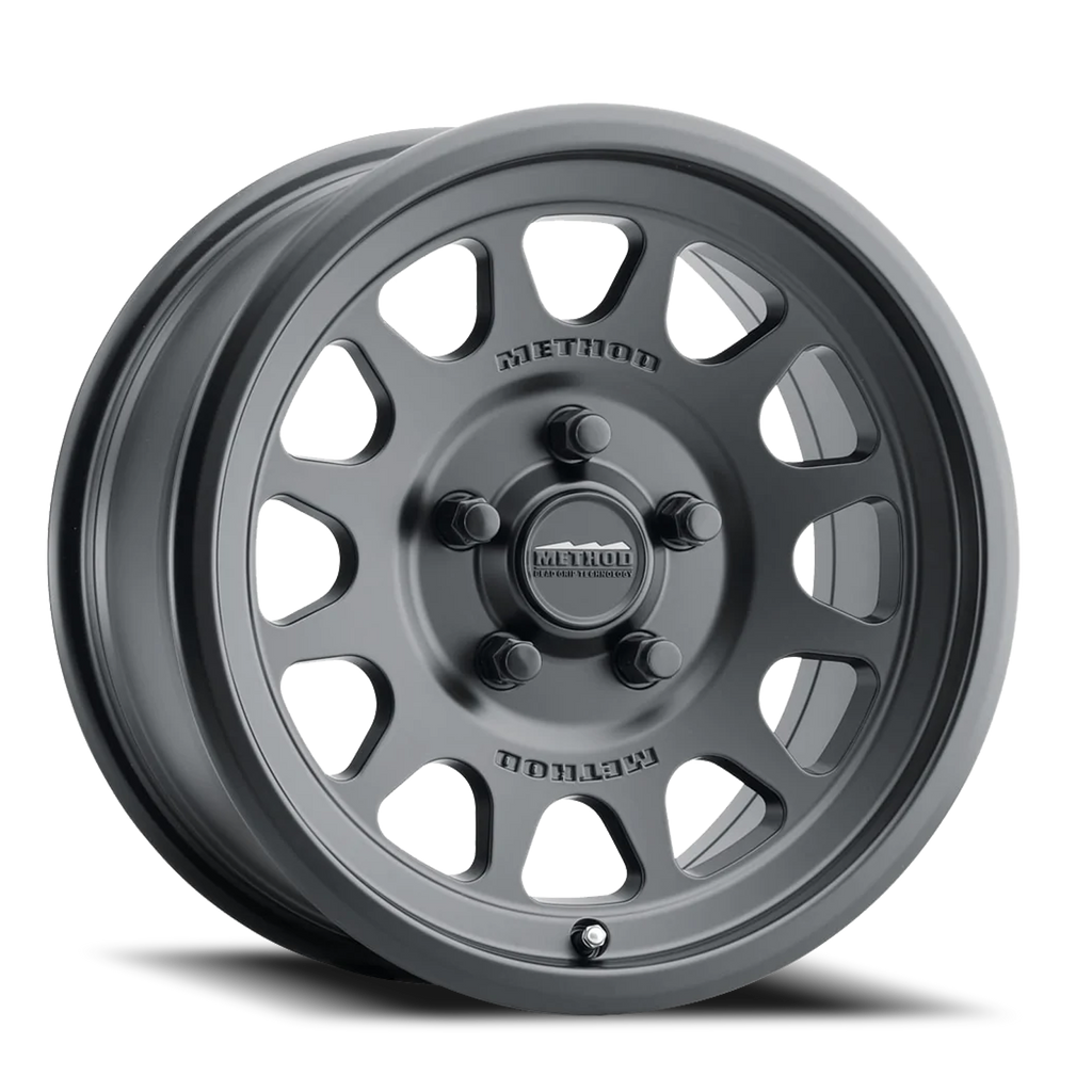 Aluminum Wheels 15x7 MR414 Bead Grip UTV Bolt Pattern 5 On 114.3 Offset 13 Lip Size 1.18 Matte Black MB Method