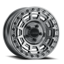 Load image into Gallery viewer, Aluminum Wheels 15x10 MR415 Beadlock UTV Bolt Pattern 5 On 114.3 Offset 25 Lip Size 2.09 Graphite GY Gloss Graphite Ring Method
