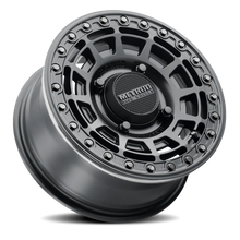 Load image into Gallery viewer, Aluminum Wheels 15x10 MR415 Beadlock UTV Bolt Pattern 4 On 136 Offset 25 Lip Size 2.09 Matte Black MB Gloss Black Ring Method