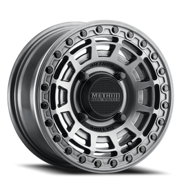 Aluminum Wheels 15x7 MR415 Beadlock UTV Bolt Pattern 4 On 156 Offset 38 Lip Size 0 Graphite GY Gloss Graphite Ring Method
