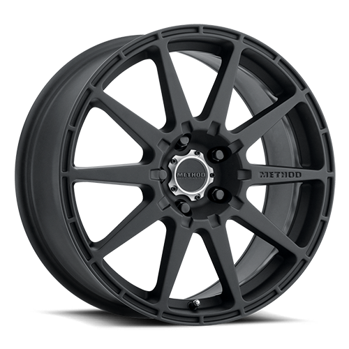 Aluminum Wheels 17x8 Rally MR501 Bolt Pattern 5 On 114.3 Offset 42 Lip Size 0 Matte Black MB 1 Piece Center Cap Method