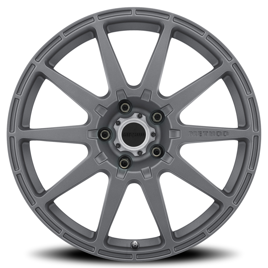 Aluminum Wheels 17x8 Rally MR501 Bolt Pattern 5 On 114.3 Offset 42 Lip Size 0 Titanium GY 1 Piece Center Cap Method