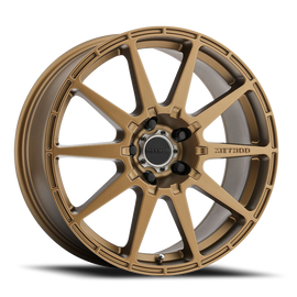 Aluminum Wheels 17x8 Rally MR501 Bolt Pattern 5 On 114.3 Offset 42 Lip Size 0 Method Bronze BRZ 1 Piece Center Cap Method