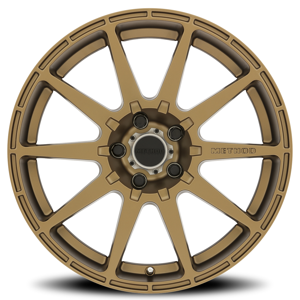 Aluminum Wheels 17x8 Rally MR501 Bolt Pattern 5 On 114.3 Offset 42 Lip Size 0 Method Bronze BRZ 1 Piece Center Cap Method