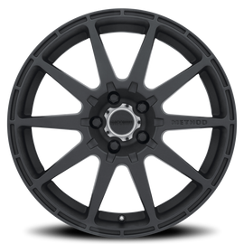 Aluminum Wheels 17x8 Rally MR501 Bolt Pattern 5 On 108 Offset 42 Lip Size 0 Matte Black MB 1 Piece Center Cap Method