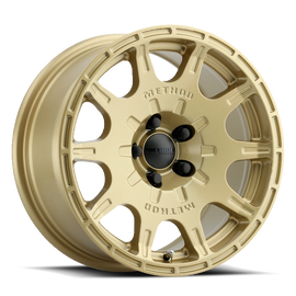 Aluminum Wheels 15x7 Rally VT-Spec MR502 Bolt Pattern 5 On 100 Offset 15 Lip Size 0 Gold GD Method