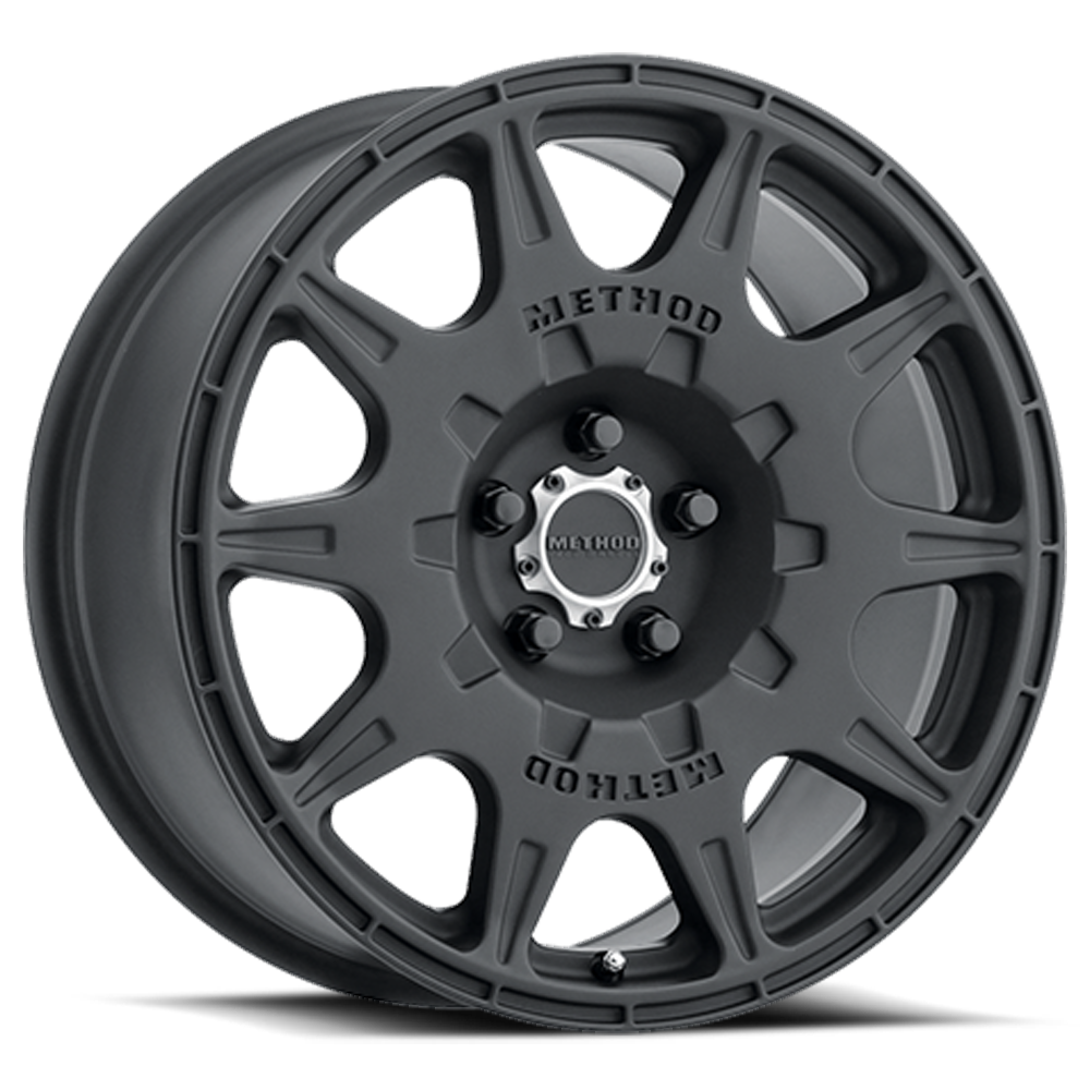Aluminum Wheels 16x7 Rally MR502 Bolt Pattern 5 On 100 Offset 15 Lip Size 0 Matte Black MB Method
