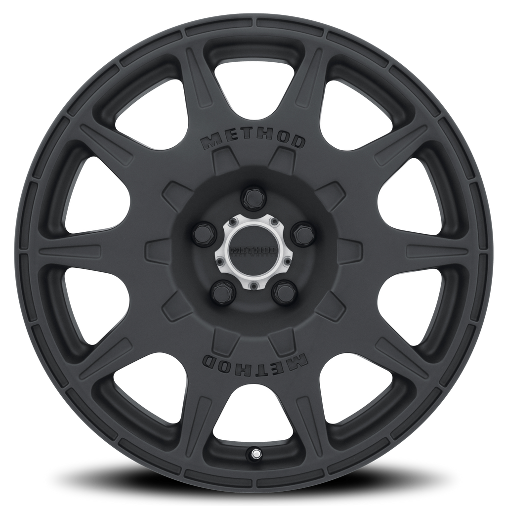Aluminum Wheels 16x7 Rally MR502 Bolt Pattern 5 On 100 Offset 30 Lip Size 0 Matte Black MB Method