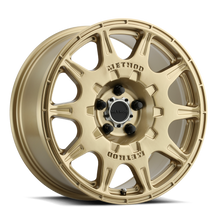 Load image into Gallery viewer, Aluminum Wheels 17x8 Rally MR502 Bolt Pattern 5 On 114.3 Offset 38 Lip Size 0 Gold GD Method