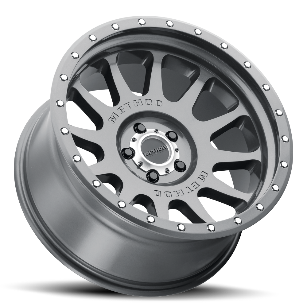 Aluminum Wheels 20x10 NV MR605 Bolt Pattern 5 On 139.7 Offset -24 Lip Size 2.48 Gloss Titanium GY Method