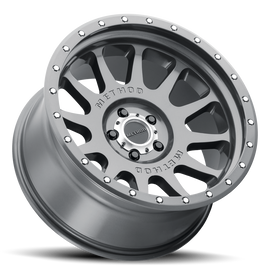 Aluminum Wheels 20x10 NV MR605 Bolt Pattern 5 On 139.7 Offset -24 Lip Size 2.48 Gloss Titanium GY Method