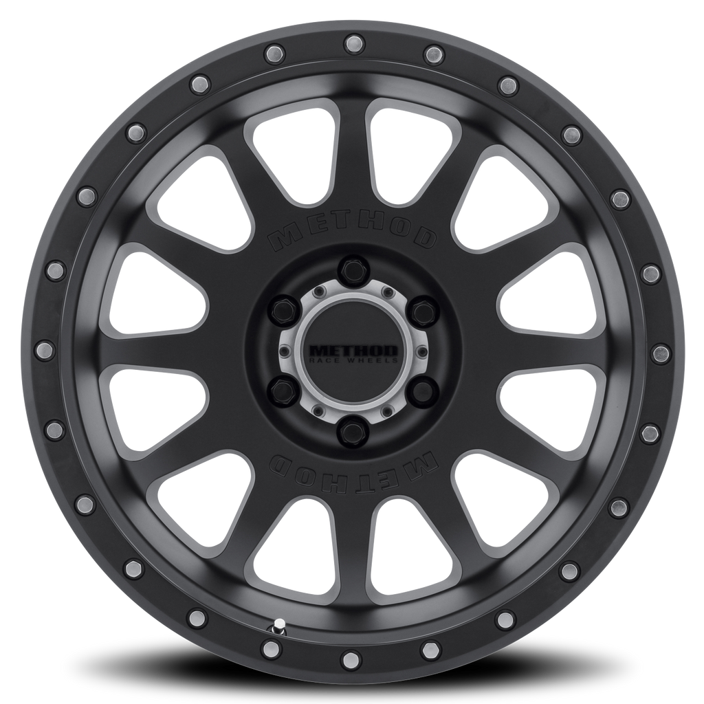 Aluminum Wheels 20x12 NV MR605 Bolt Pattern 6 On 139.7 Offset -52 Lip Size 4.92 Matte Black MB Method