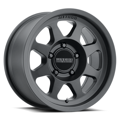 Aluminum Wheels 17x7.5 Bead Grip MR701 Bolt Pattern 5 On 110 Offset 30 Lip Size 0.98 Matte Black MB Method