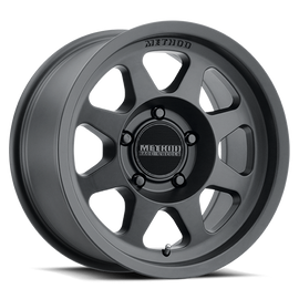 Aluminum Wheels 17x7.5 Bead Grip MR701 Bolt Pattern 5 On 110 Offset 30 Lip Size 0.98 Matte Black MB Method