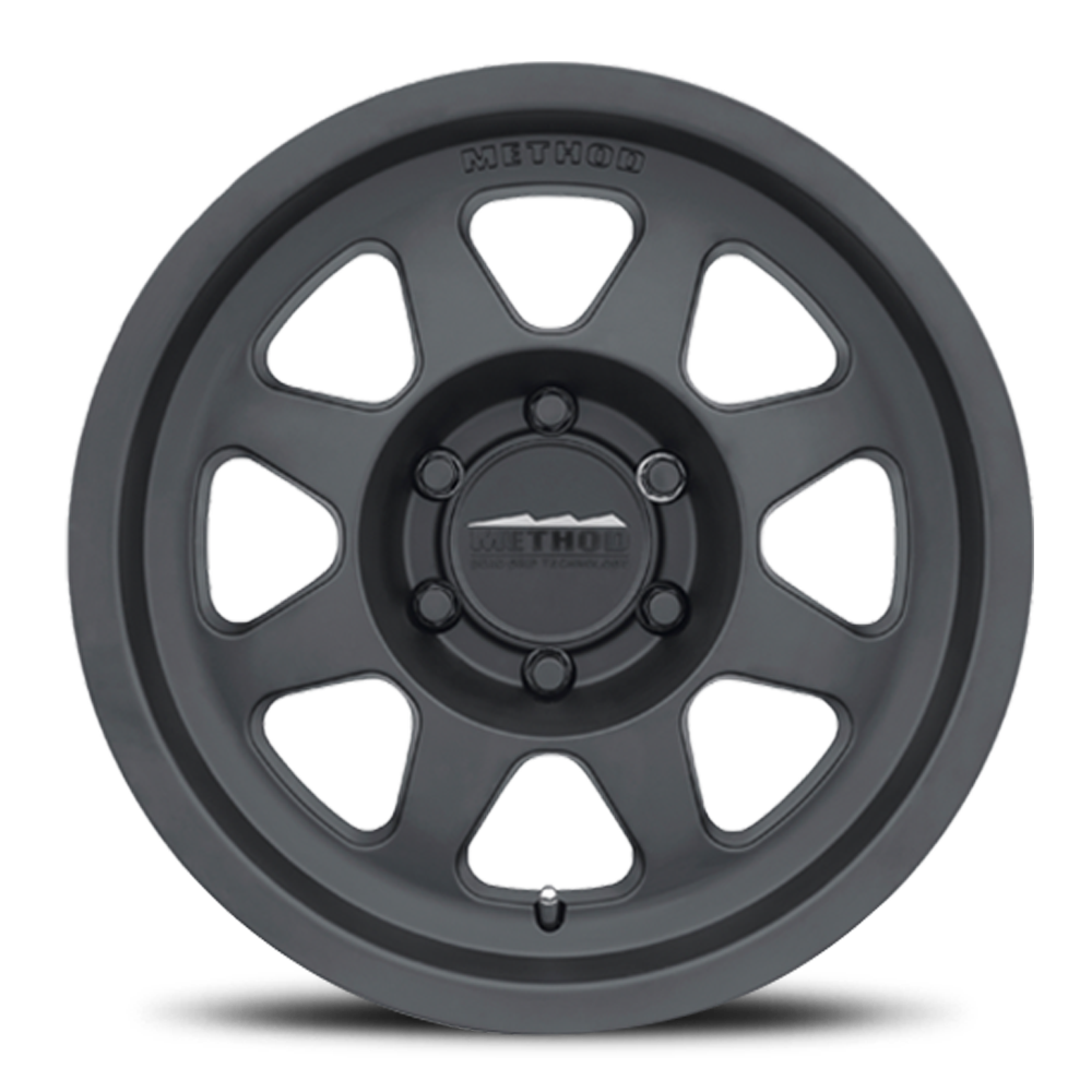Aluminum Wheels 17x8.5 Bead Grip MR701 Bolt Pattern 6 On 120 Offset 0 Lip Size 1.81 Matte Black MB Method