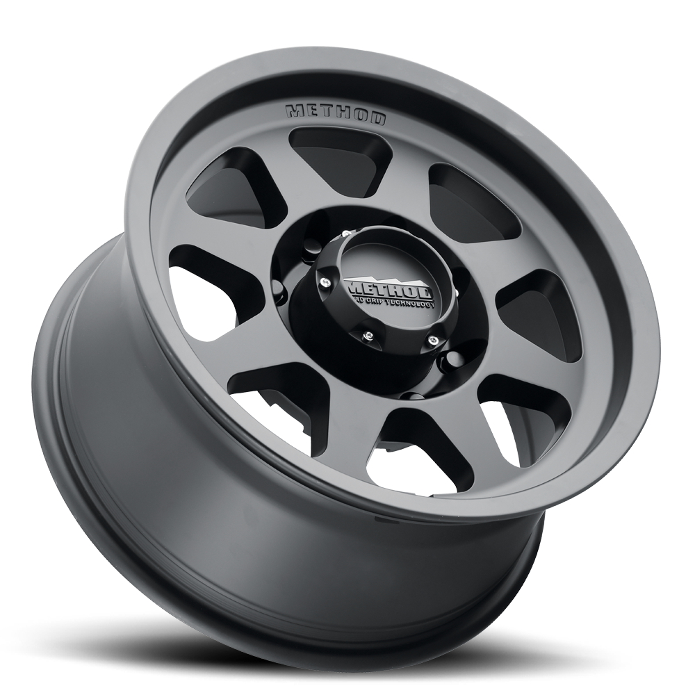 Aluminum Wheels 17x9 Bead Grip MR701 Bolt Pattern 8 On 170 Offset -12 Lip Size 1.97 Matte Black MB Method